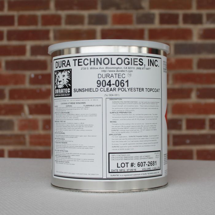 Duratec Clear Polyester Topcoats